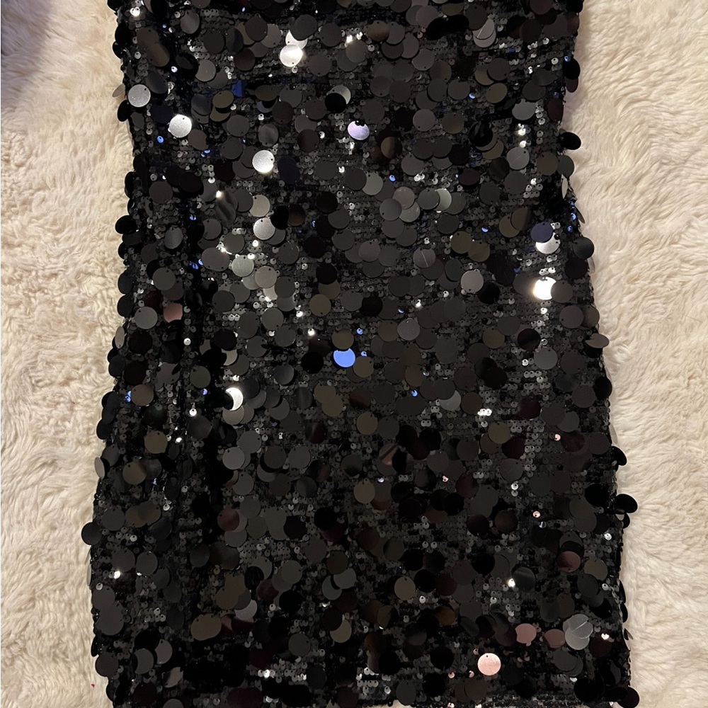 Peppermayo Midnight Magic Sequin Mini Dress - Black - Picture 3 of 4